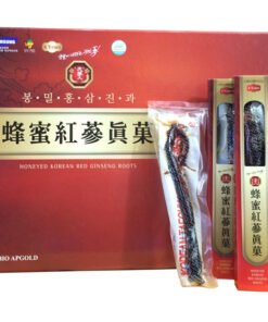Hồng sâm Hàn Quốc 6 năm tuổi nguyên củ tẩm mật ong chính hãng Bio Apgold