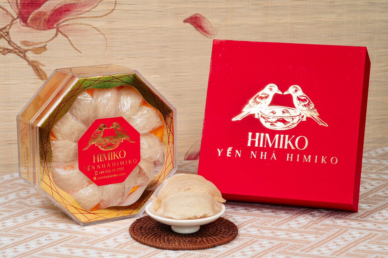 DSCF0870 Yến Rút Lông Himiko nguyên tổ trong hộp quà đỏ
