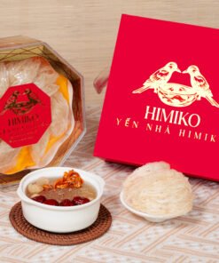 Yến Tinh Chế Himiko nguyên tổ kèm hộp quà và món yến chưng