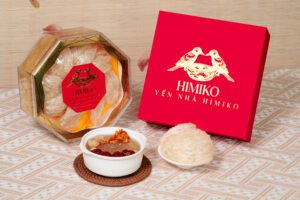 Yến Tinh Chế Himiko nguyên tổ kèm hộp quà và món yến chưng